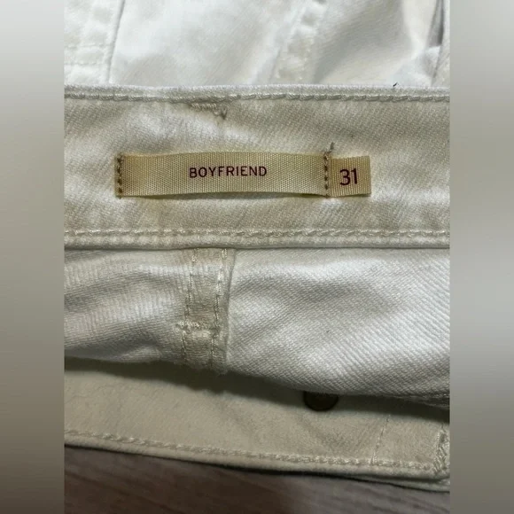 Women’s Levi’s White Denim Boyfriend Jeans - Picture 7 of 10